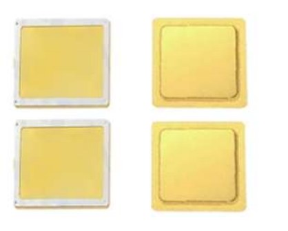 Photo of Xintaowei gold-plated Kovar sealing lids in several sizes