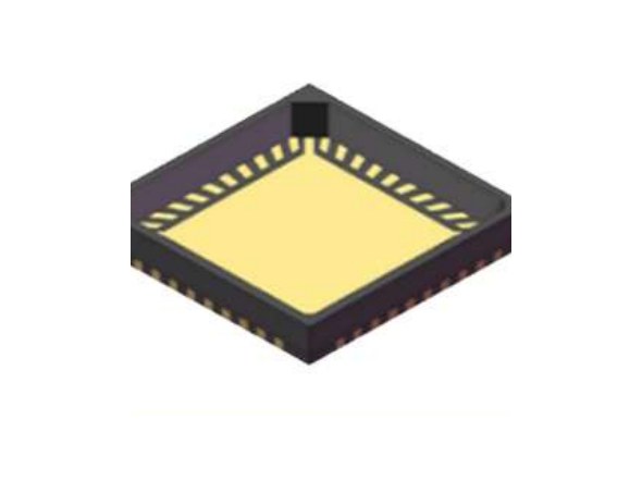 Rendering of an open-cavity LCP QFN package from Xintaowei, showing the open cavity and the bond fingers around it